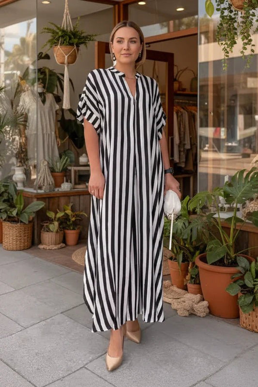 AMÉLIE – STRIPED MAXI DRESS - Alira - Boutique