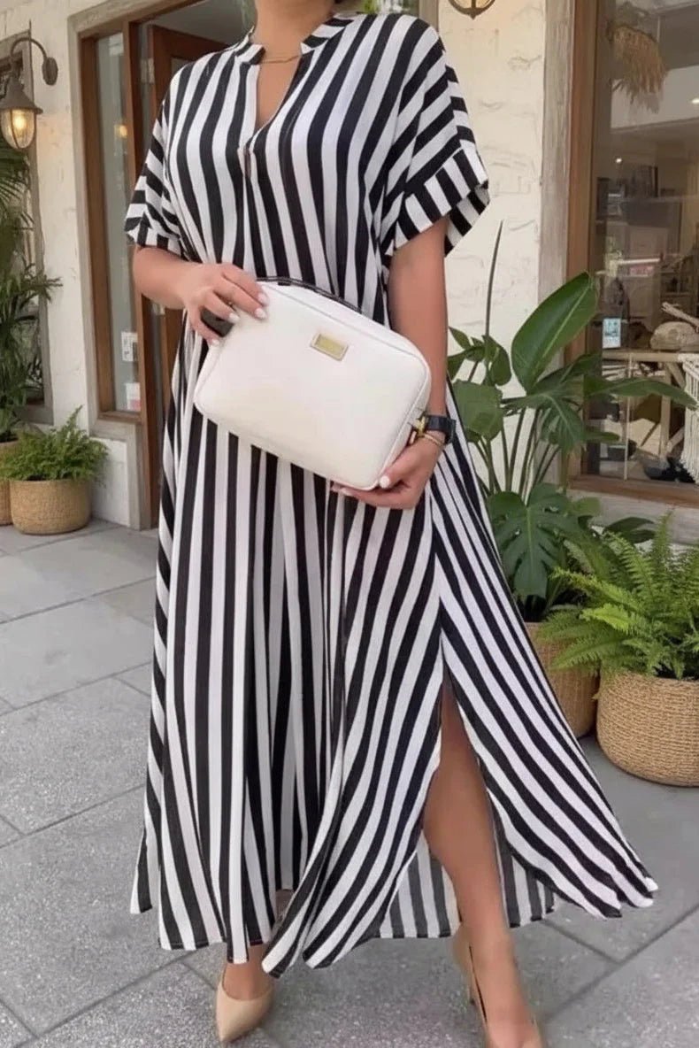 AMÉLIE – STRIPED MAXI DRESS - Alira - Boutique