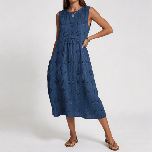 Audrey | Patterned Midi Dress - Alira - Boutique