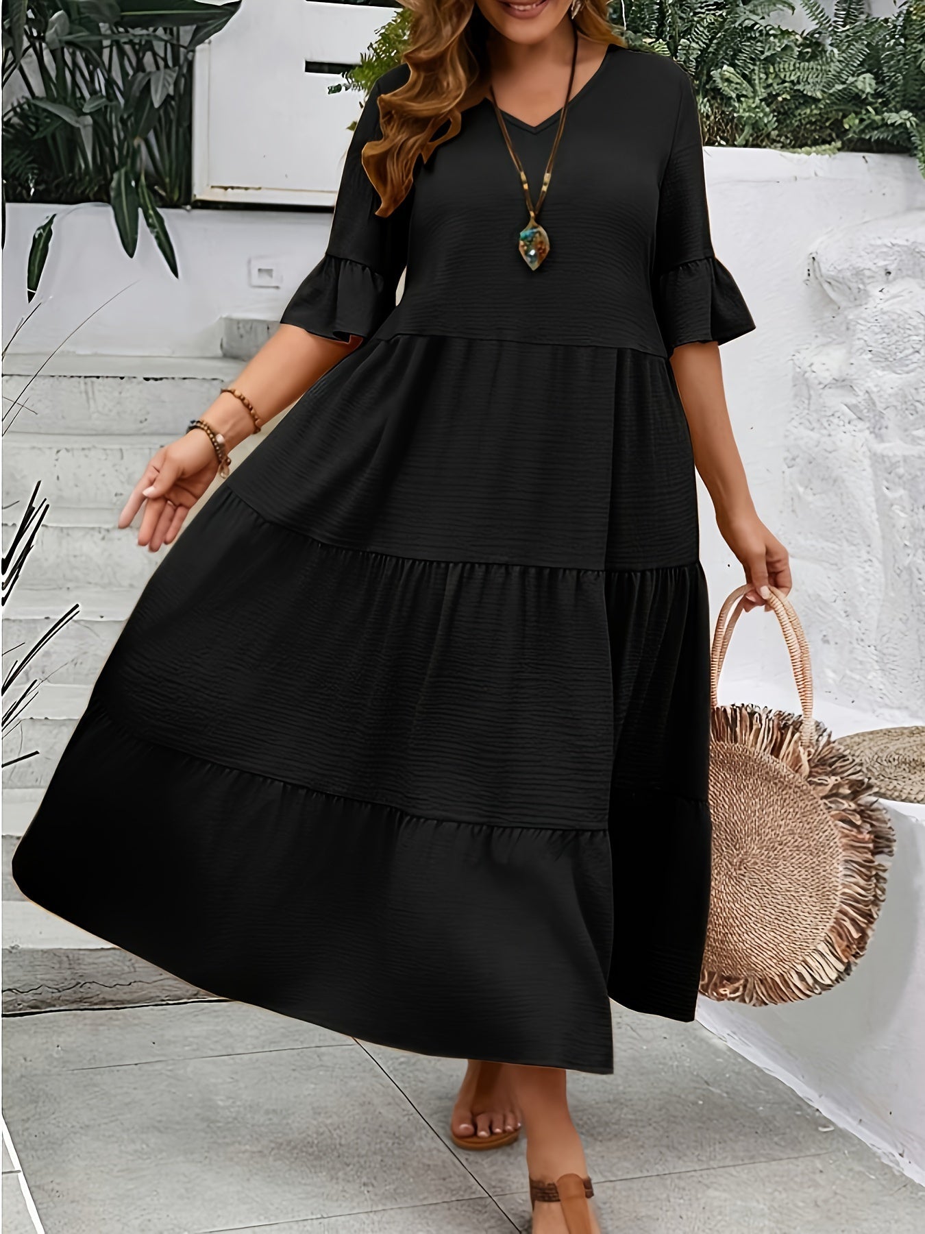 Avelisse - Graceful Flowy Dress - Alira - Boutique