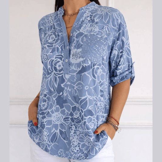 Avery | Elegant Blouse with Pocket - Alira - Boutique