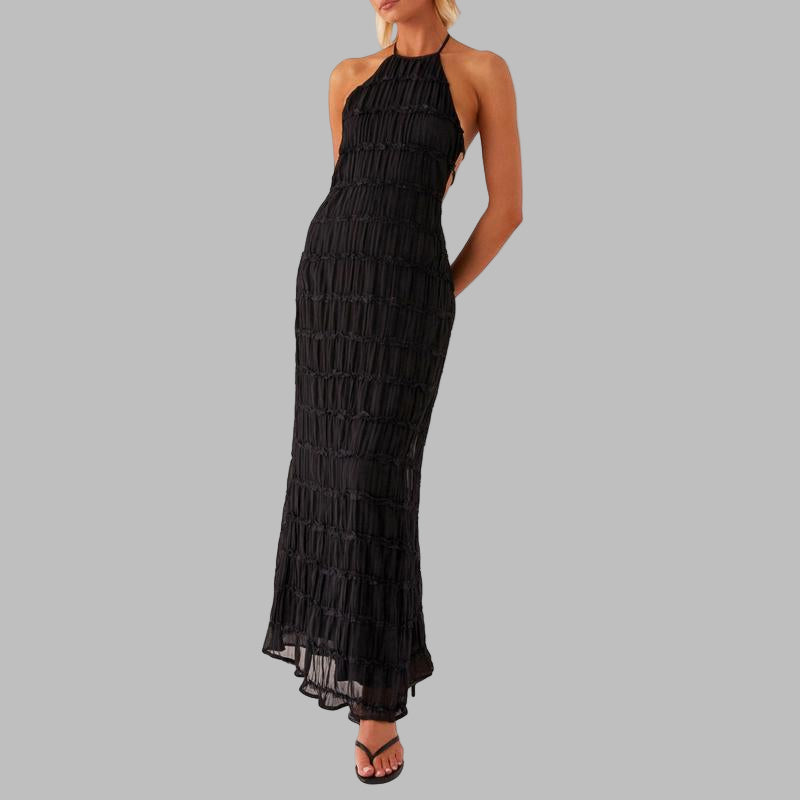 Lunet | Elegant Sleeveless Backless Bodycon Maxi Dress