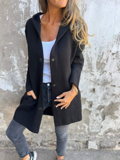 Mich | Buttoned Hooded Jacket