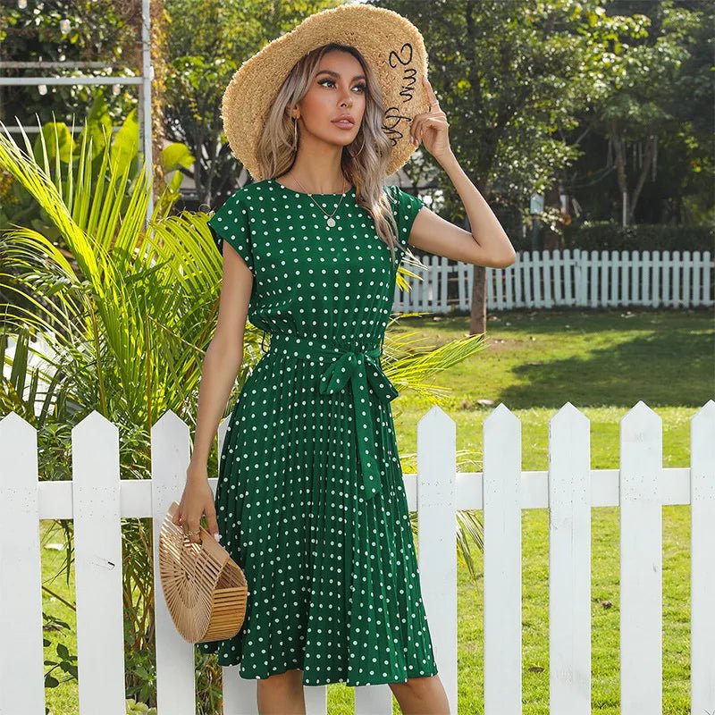 Beth - Polka Bloom Dress - Alira - Boutique