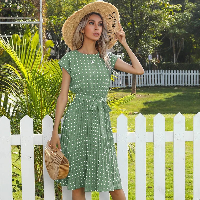 Beth - Polka Bloom Dress - Alira - Boutique
