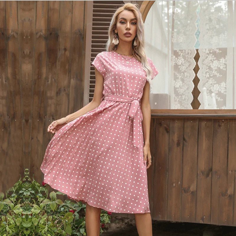 Beth - Polka Bloom Dress - Alira - Boutique