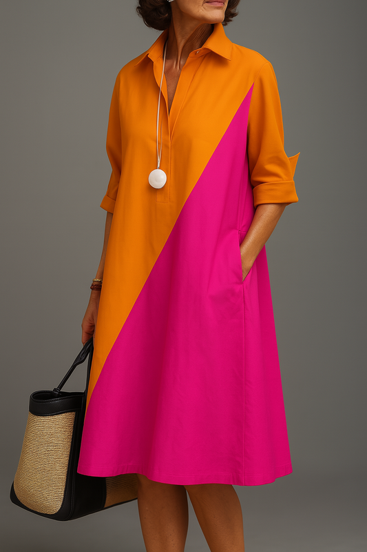 Matilda | Stylish Cotton Midi Dress