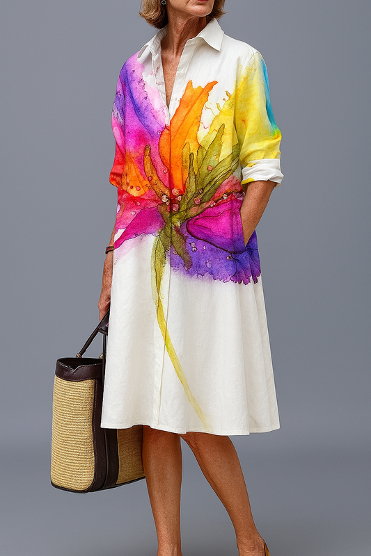 Blair | Elegant A-Line Midi Dress