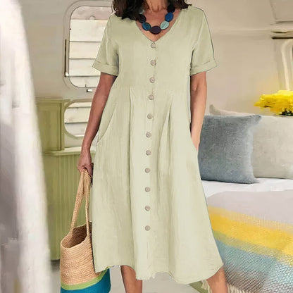 Briar - Effortless Buttoned Dress - Alira - Boutique