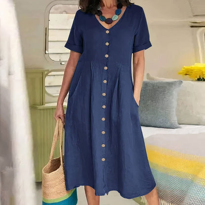 Briar - Effortless Buttoned Dress - Alira - Boutique
