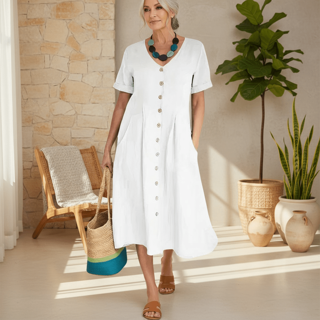 Briar - Effortless Buttoned Dress - Alira - Boutique