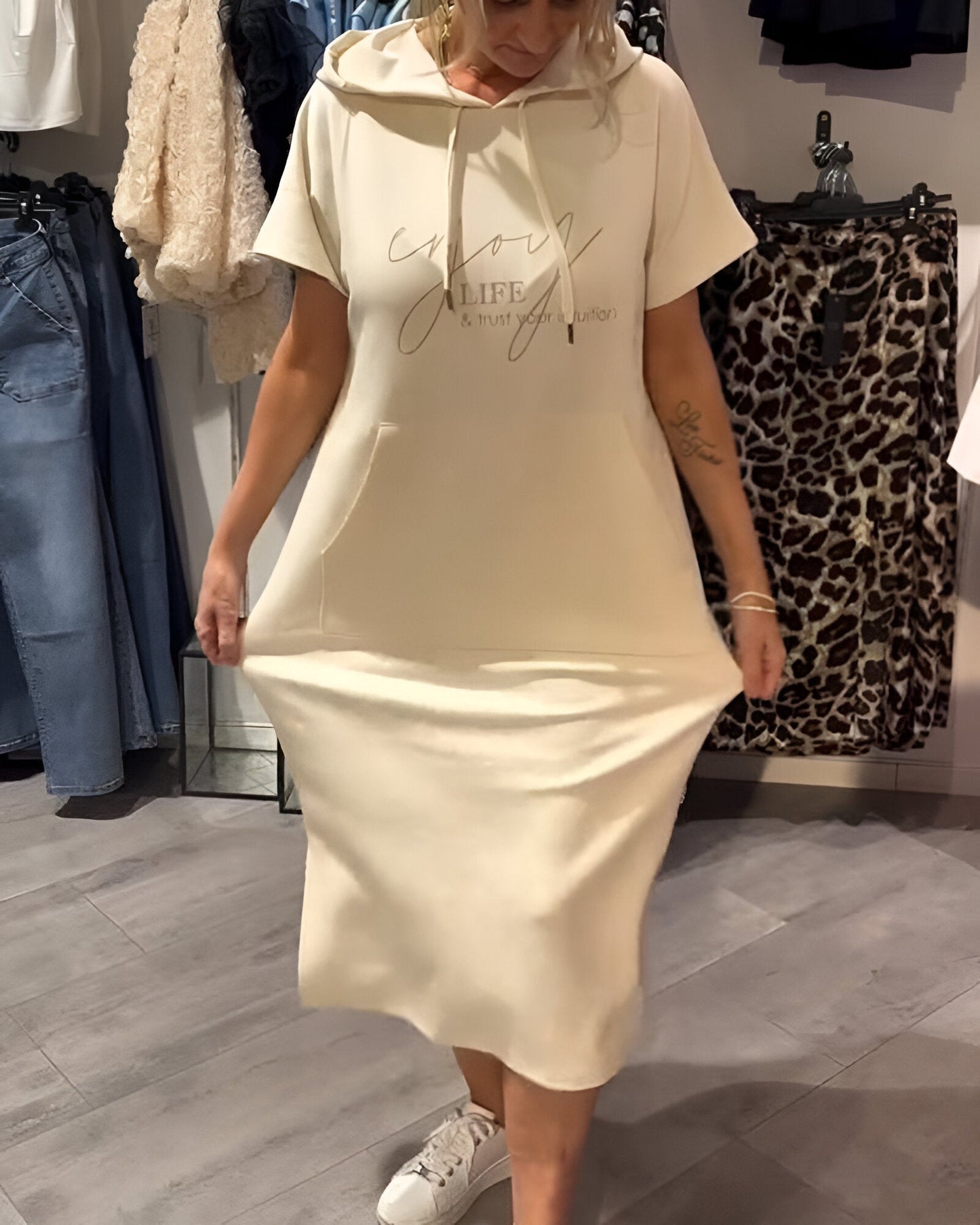 Bridget - Casual Hoodie Dress - Alira - Boutique