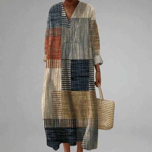 Briony | Elegant Geometric Dress - Alira - Boutique