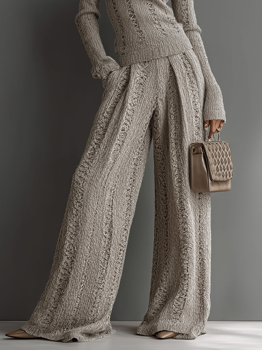 June | Taupe Knit Set