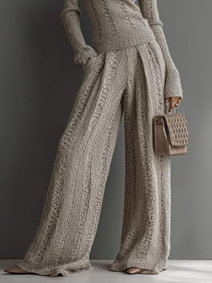 June | Taupe Knit Set