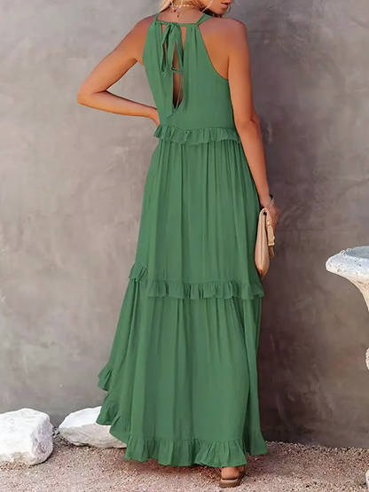 Cherry | Flow & Flutter Maxi Dress