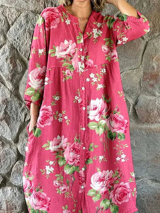 Carmen | Art Floral Dress - Alira - Boutique