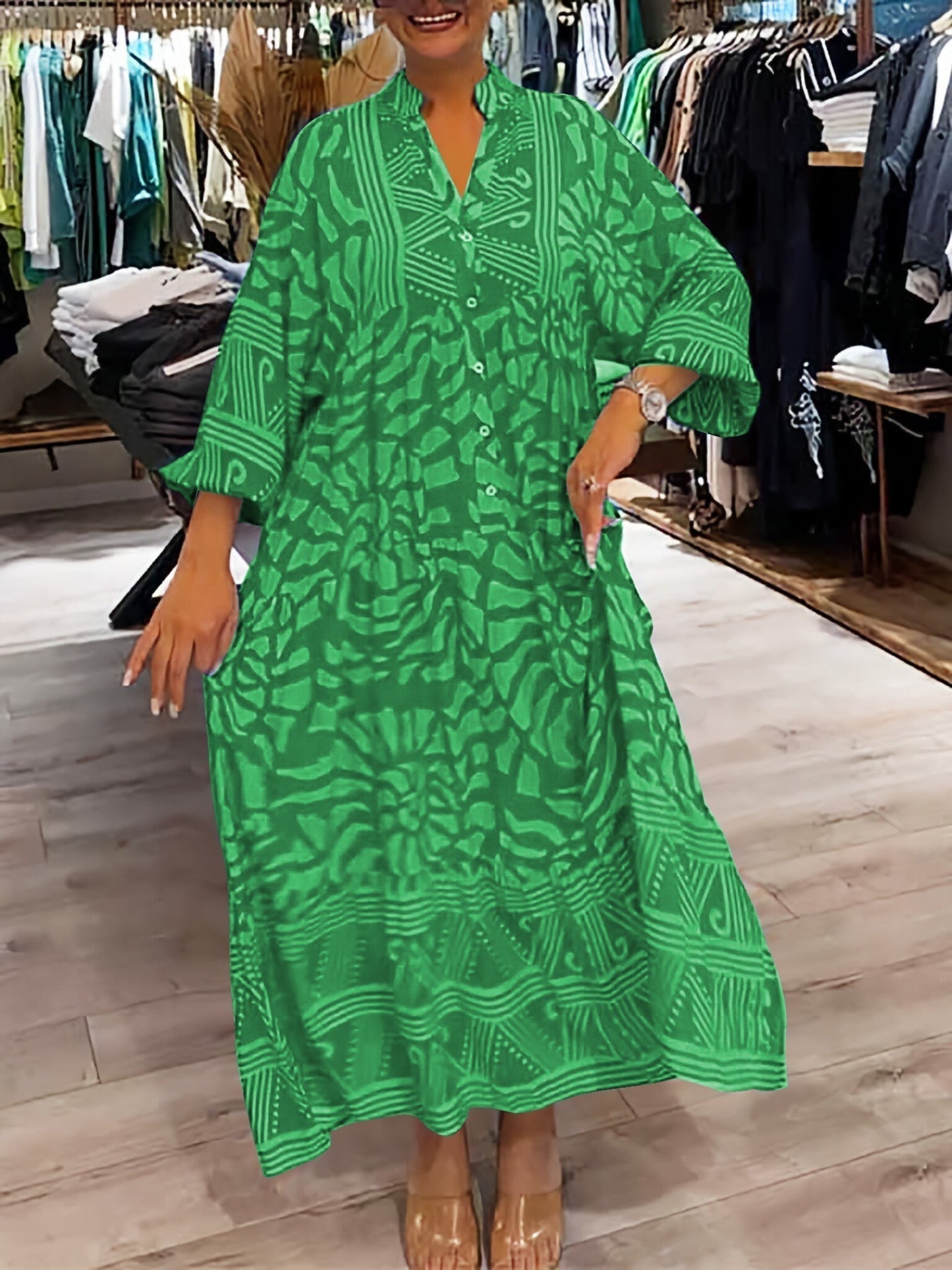 Carmilla - Vibrant Printed Dress - Alira - Boutique