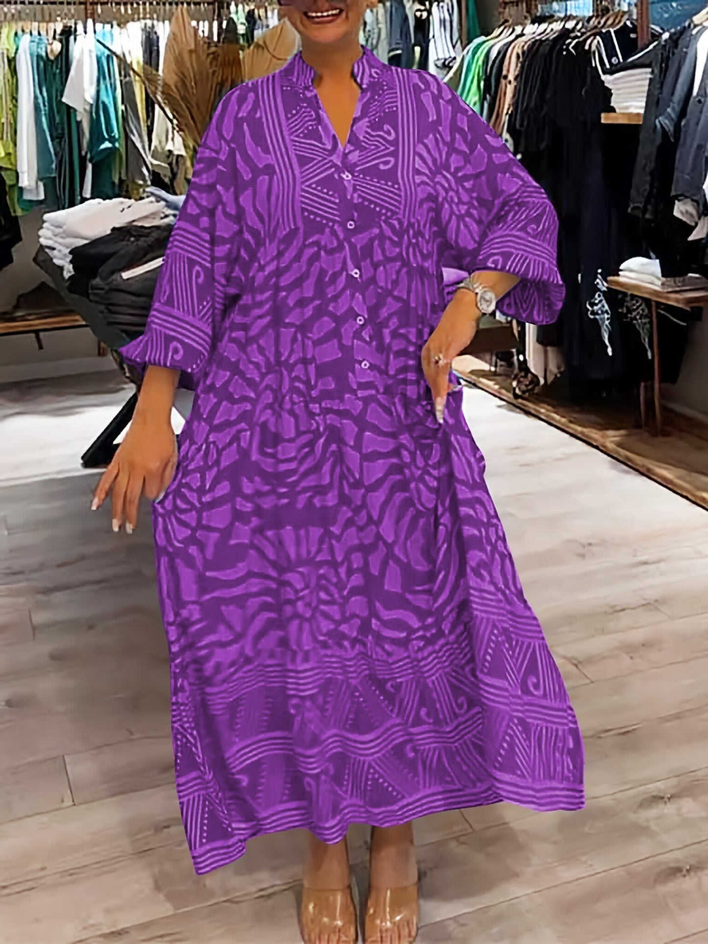 Carmilla - Vibrant Printed Dress - Alira - Boutique