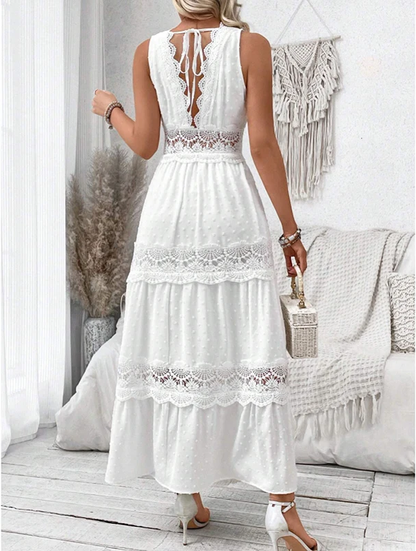 Maika | Lace V-Neck Dress