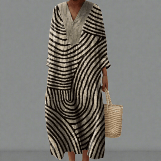 Cassidy | Elegant Geometric Dress - Alira - Boutique