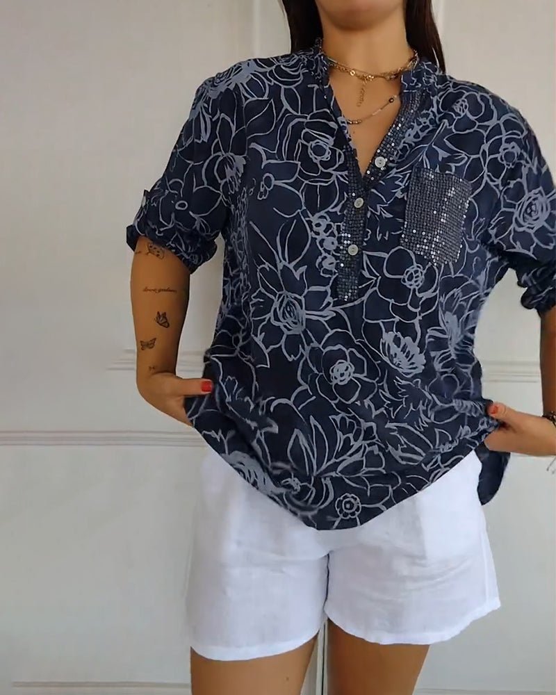 Cassie | Floral Print Blouse - Alira - Boutique
