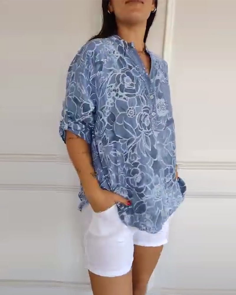 Cassie | Floral Print Blouse - Alira - Boutique