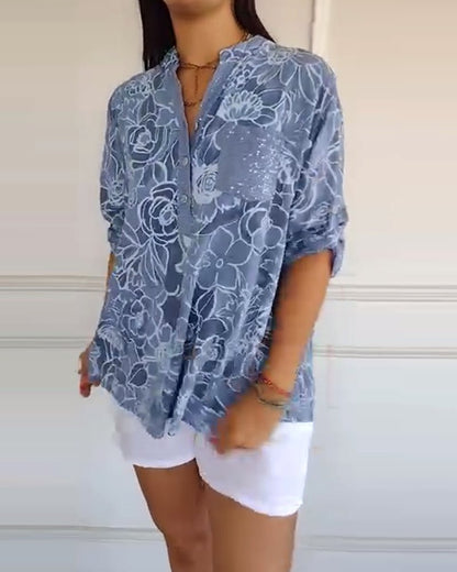 Cassie | Floral Print Blouse - Alira - Boutique
