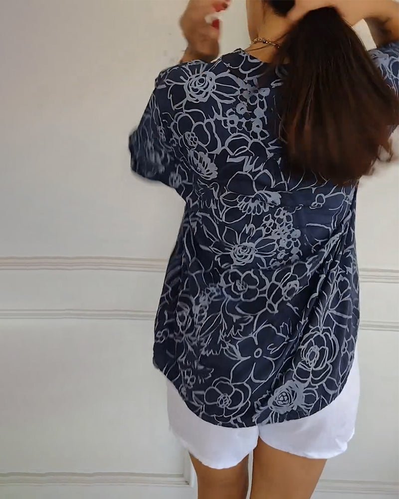 Cassie | Floral Print Blouse - Alira - Boutique