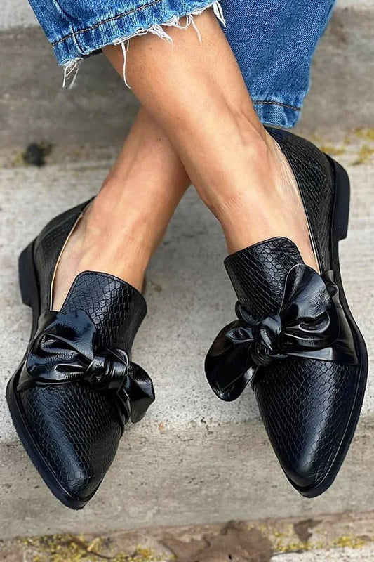 Chelsea - Elegance Bow Loafers - Alira - Boutique