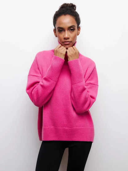 Cittra | Oversized Ribbed Turtleneck Sweater