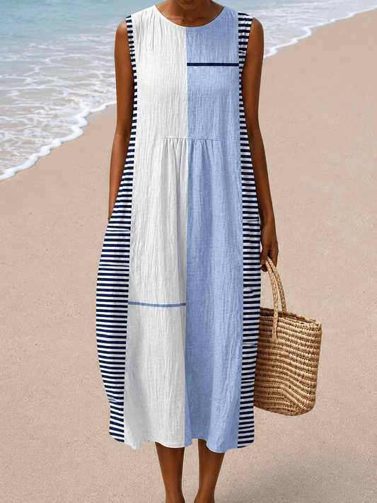 Claire - Women’s Sleeveless Relaxed Fit Midi Dress - Alira - Boutique