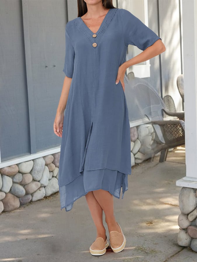 Clementine - Button Breeze Dress - Alira - Boutique