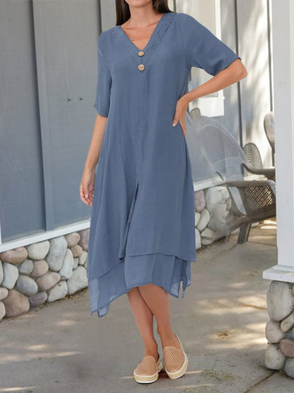 Clementine - Button Breeze Dress - Alira - Boutique