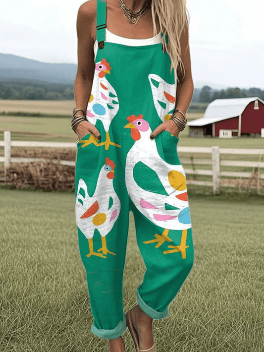 Cluckin’ Whimsical Jumpsuit - Alira - Boutique