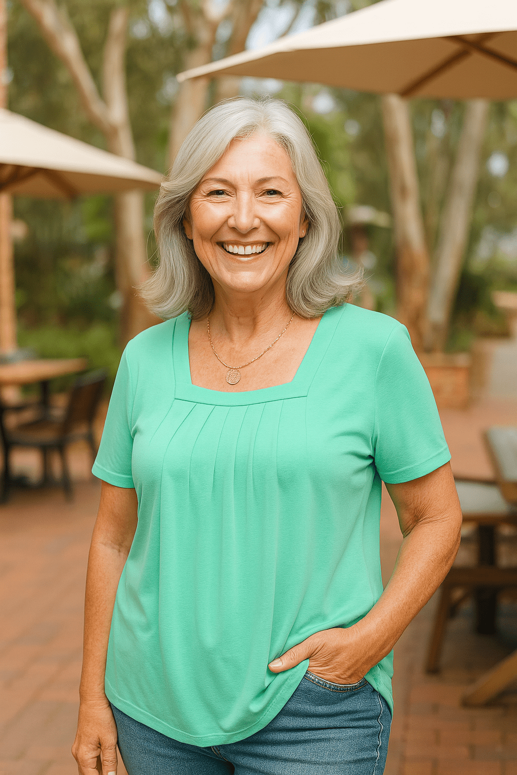 Colleen | Pleated Comfort Top - Everyday confidence (S-5XL) - Alira - Boutique