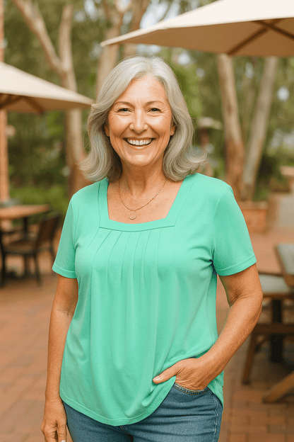 Colleen | Pleated Comfort Top - Everyday confidence (S-5XL) - Alira - Boutique