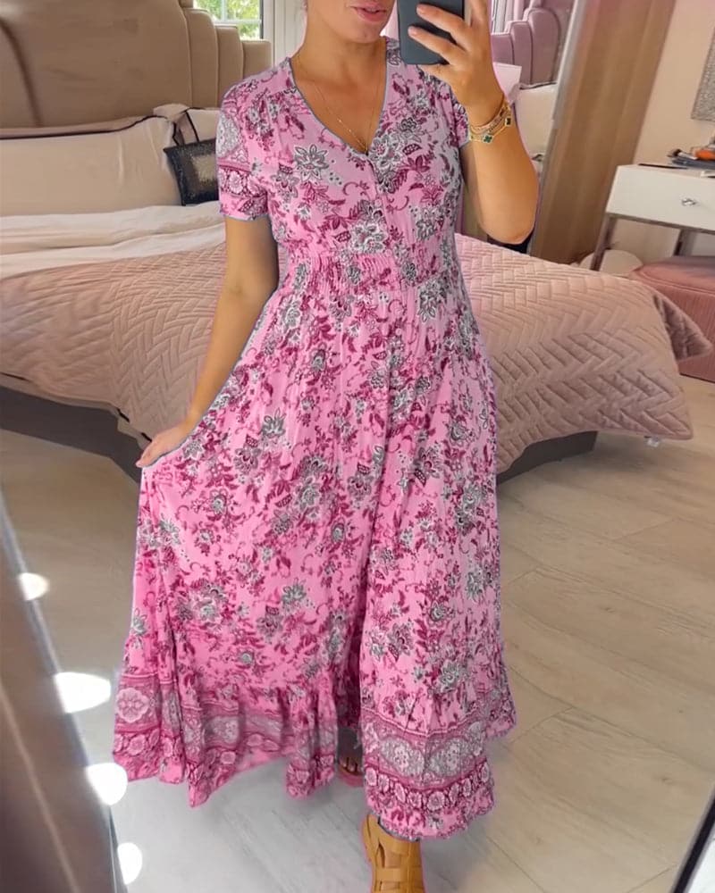 Connie - Floral Maxi Dress - Alira - Boutique
