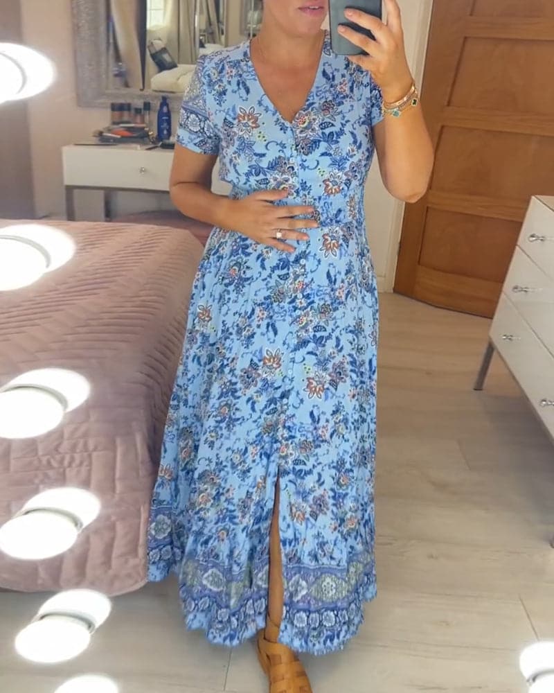 Connie - Floral Maxi Dress - Alira - Boutique