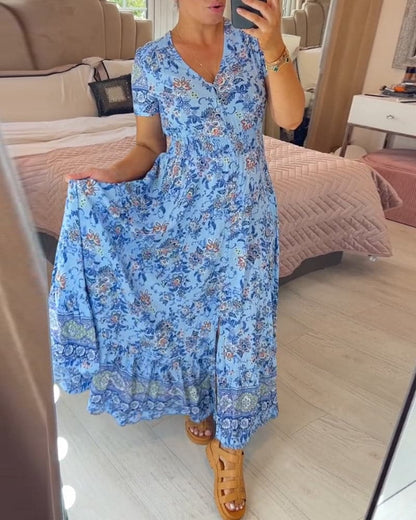 Connie - Floral Maxi Dress - Alira - Boutique