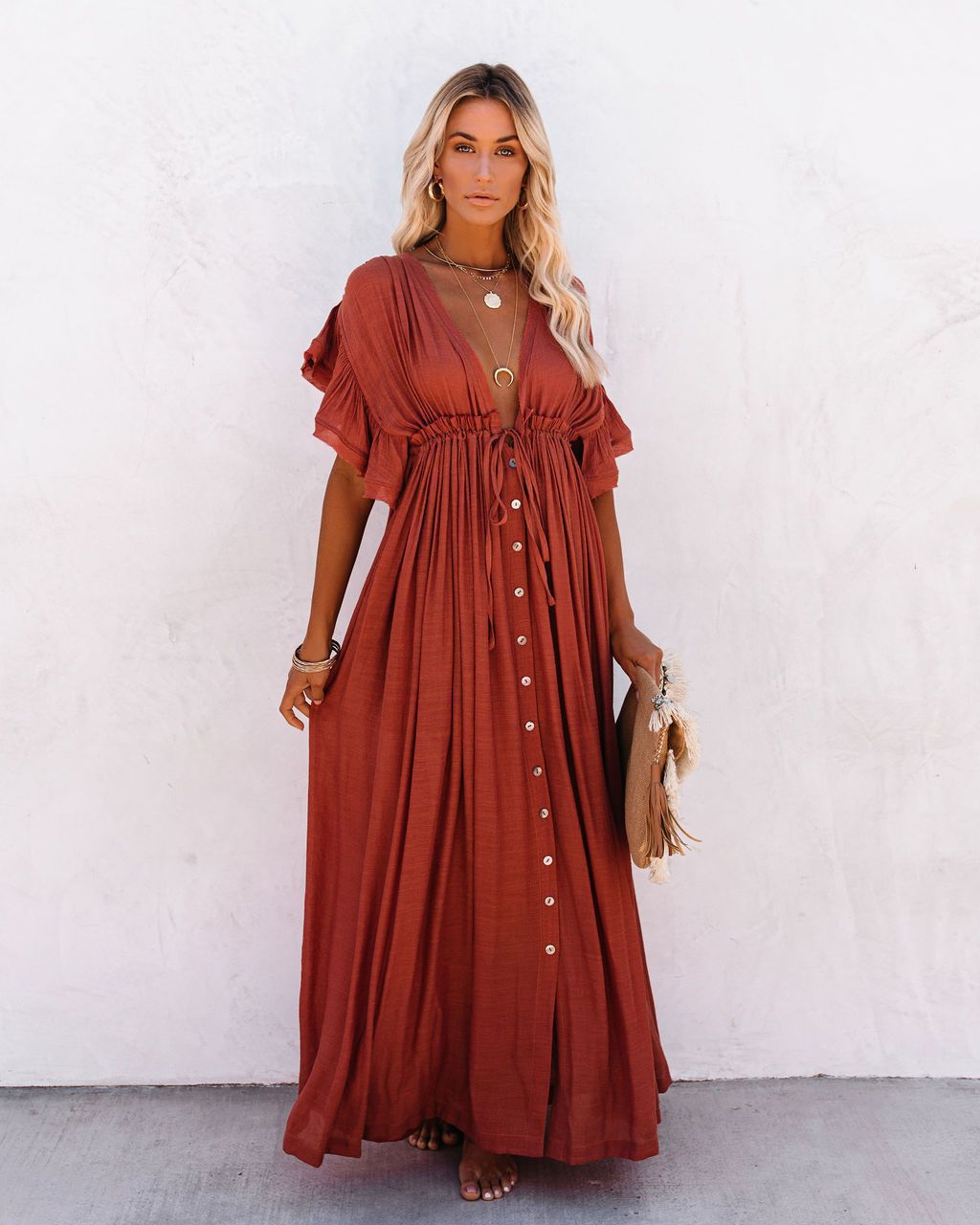 Coralie - Airy Maxi Dress - Alira - Boutique