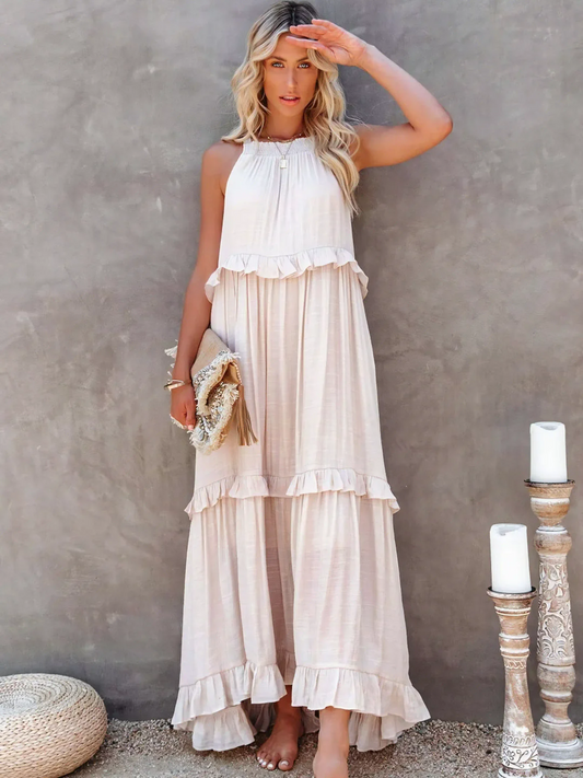 Cherry | Flow & Flutter Maxi Dress