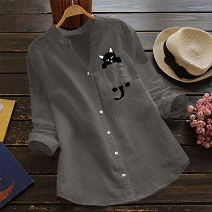 Catrina | Chic Cat Blouse