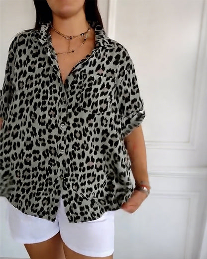 Susan | Leopard Print Blouse