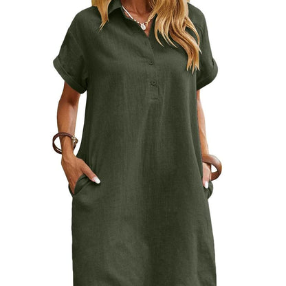 Maren | Relaxed Short Sleeve Summer Dress