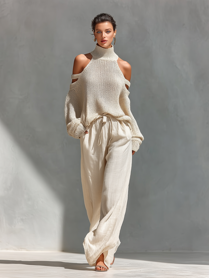 Isolde | Off-Shoulder Knit Set