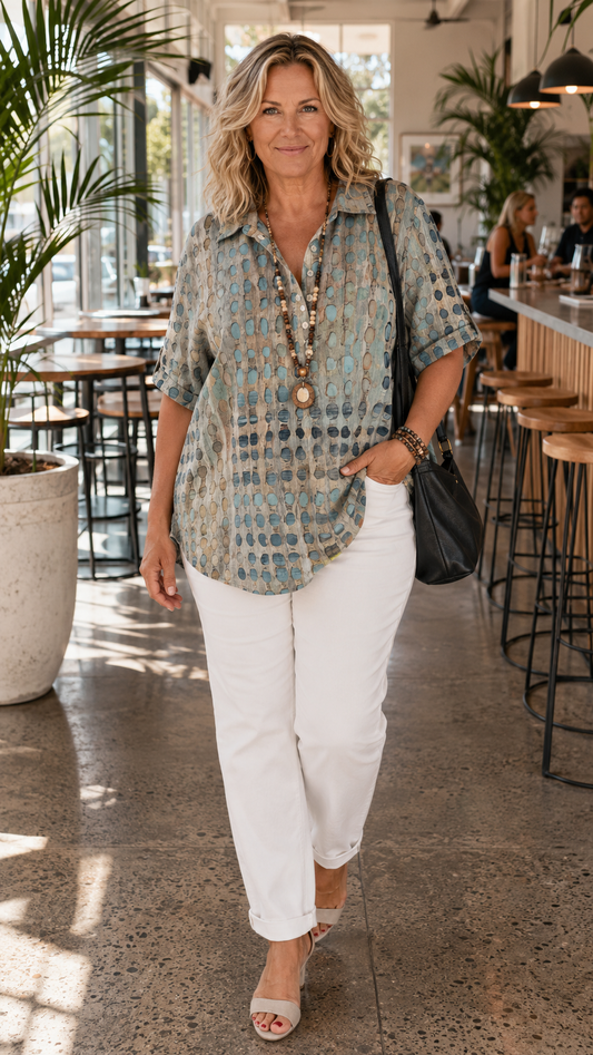 Melody | Watercolour Print Shirt