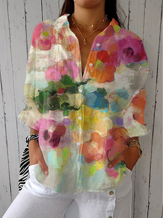 Elara | Watercolor Dreams Blouse - Alira - Boutique