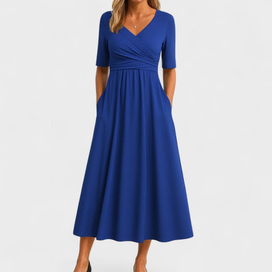 Eleanor | Elegant Midi Dress with Pockets - Alira - Boutique