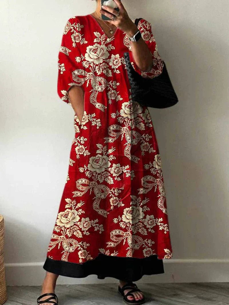 Elegant Printed Dress Julia - Alira - Boutique